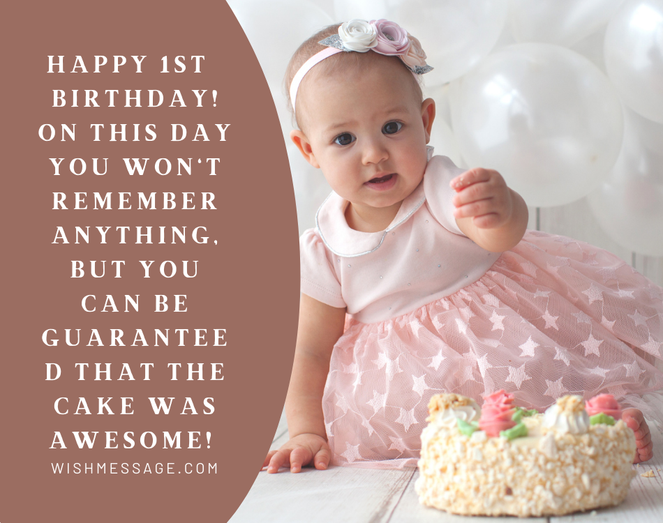 Happy 1st Birthday Wishes For Baby Girls and Boys | WishMessage